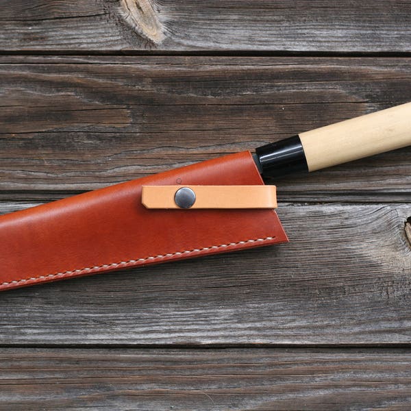 Leather Chefs Knife Sheath Etsy