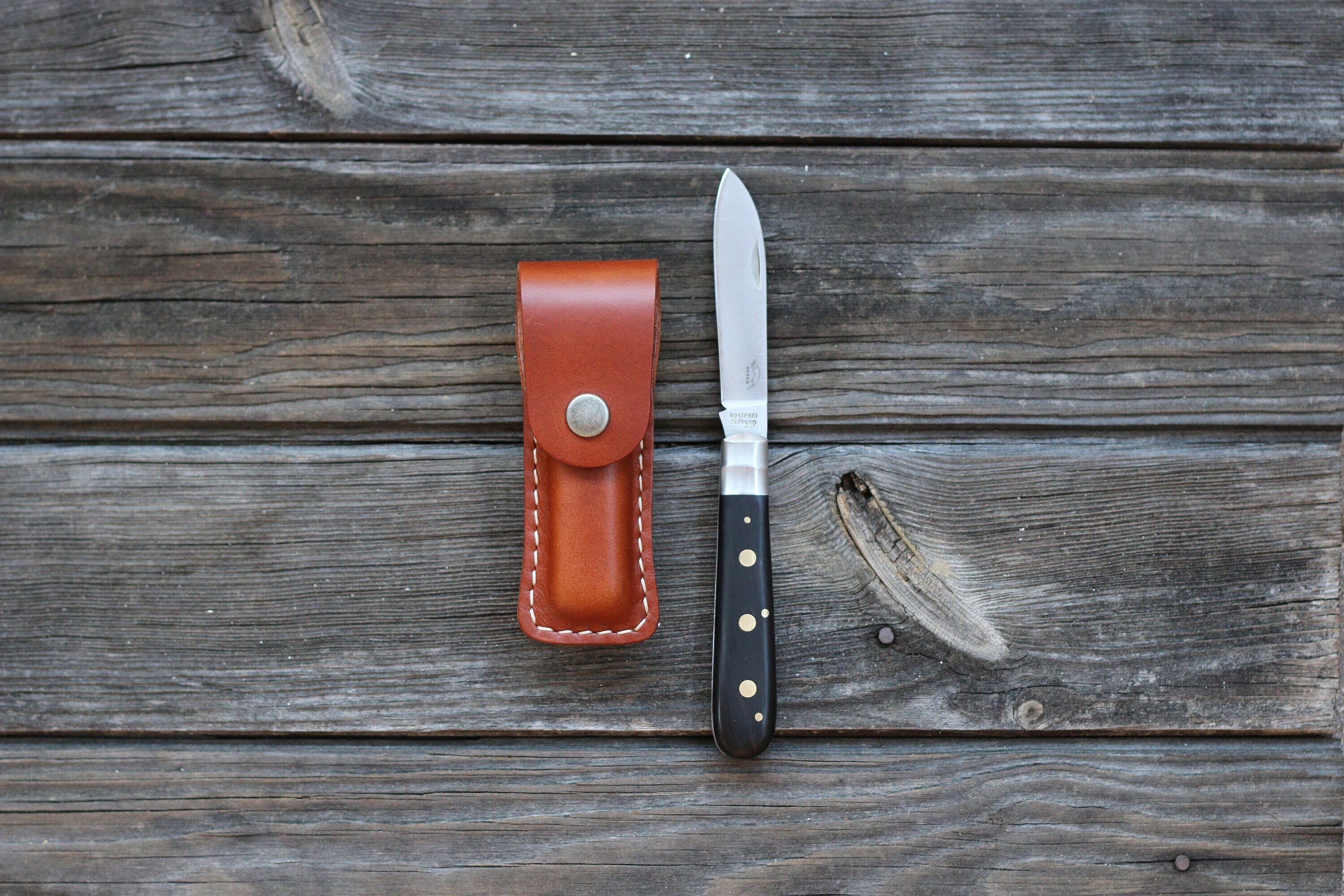 OTTER 3 リベットナイフ - レザーシースのみ - Etsy 日本