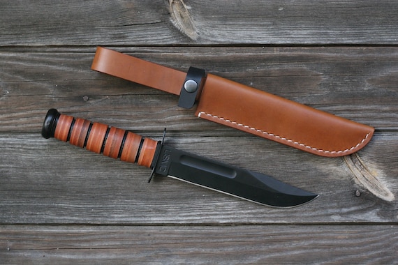 Ka Bar Usmc Leather Sheath Etsy Ka Bar Usmc Leather Sheath Etsy