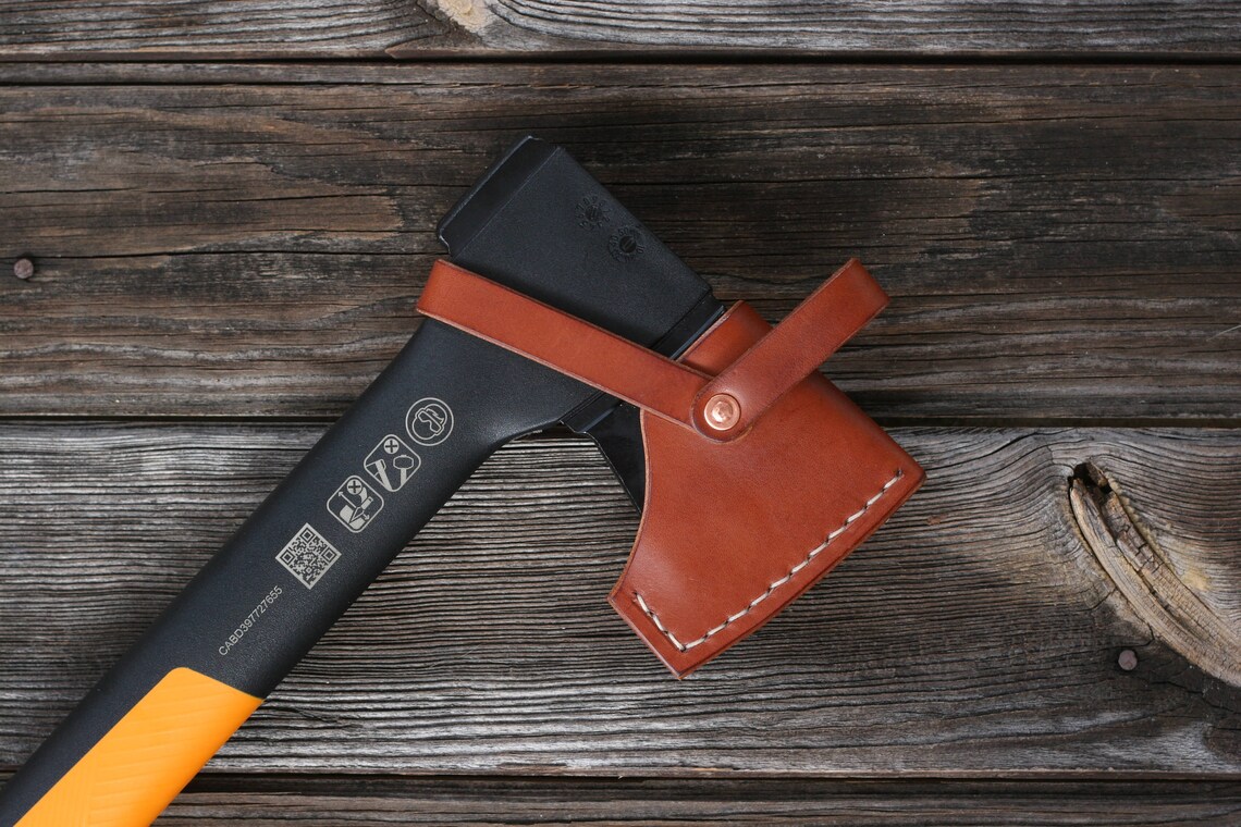 Fiskars Chopping Axe X10 Leather Sheath Only Etsy