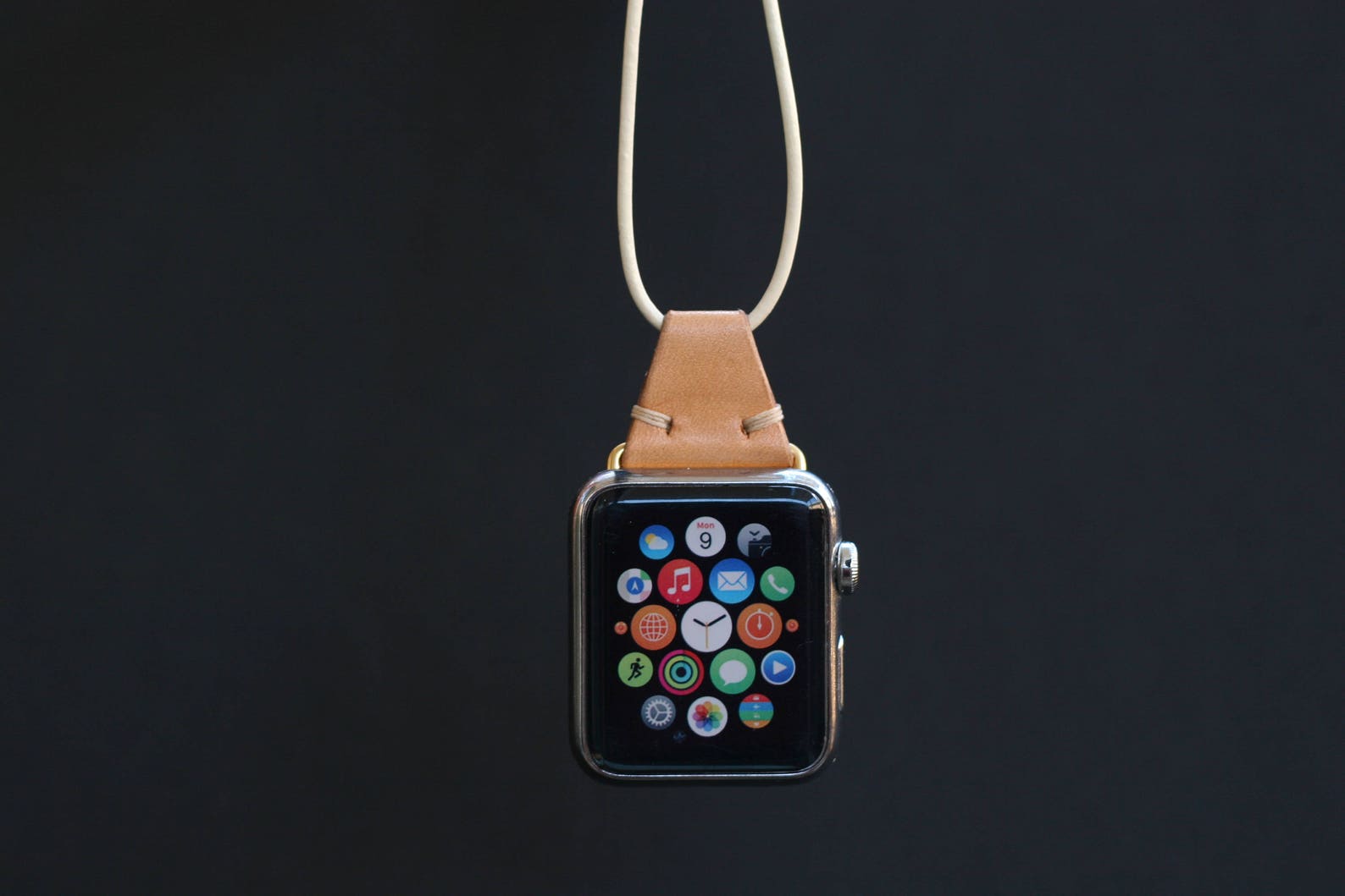 Apple Watch Leather Necklace Etsy