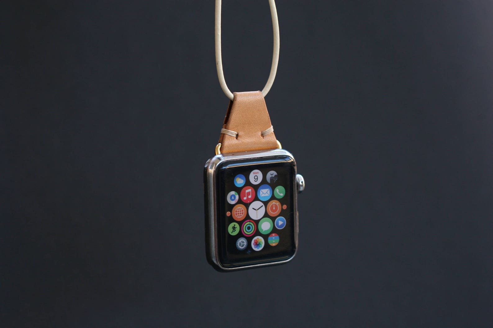 Apple Watch Leather Necklace Etsy