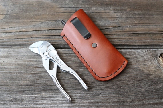KNIPEX XS, Cobra 125, Mini Pliers Leather Clip Sheath - Sheath