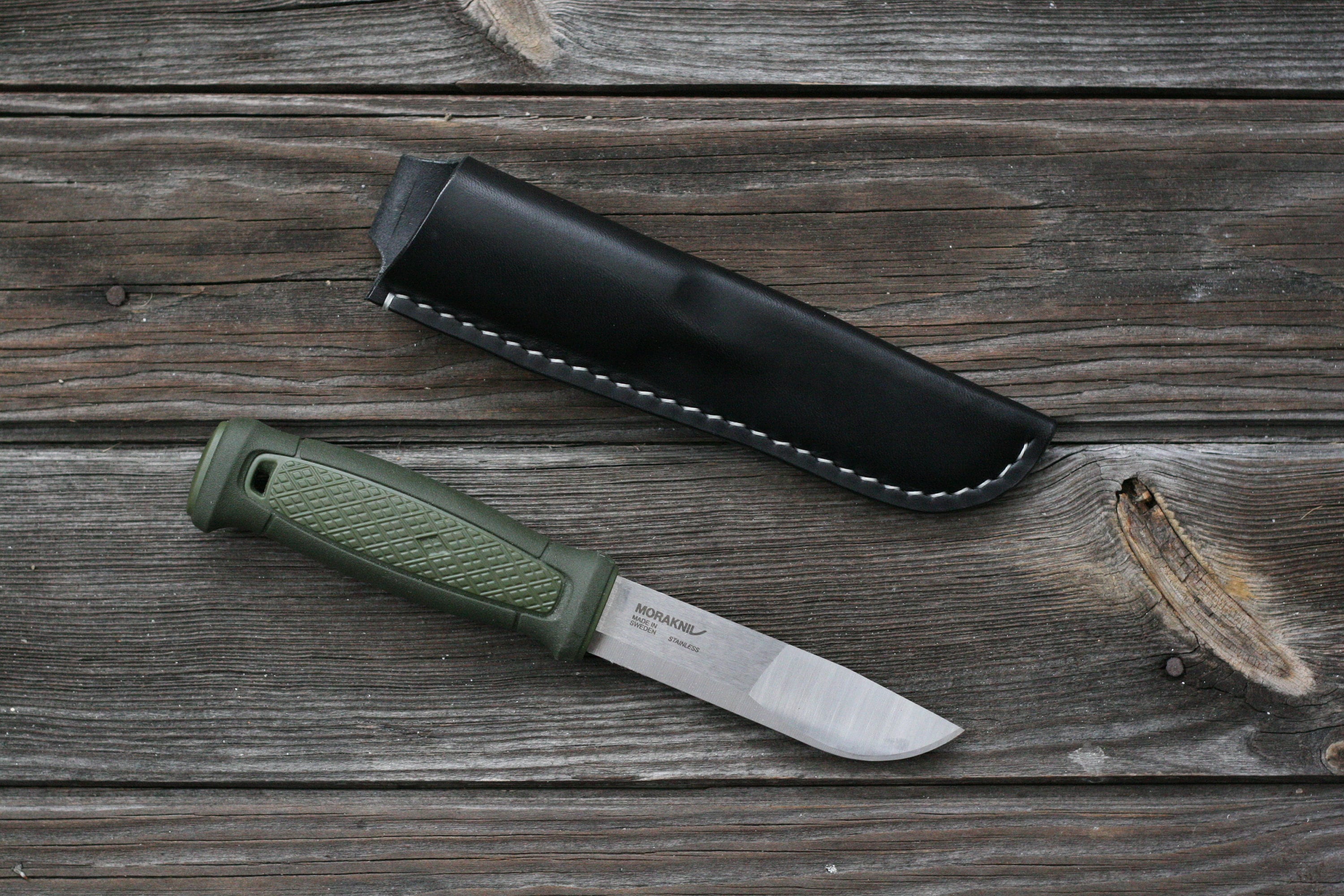 Morakniv MORA Garberg および Kansbol レザーシース ブラック 