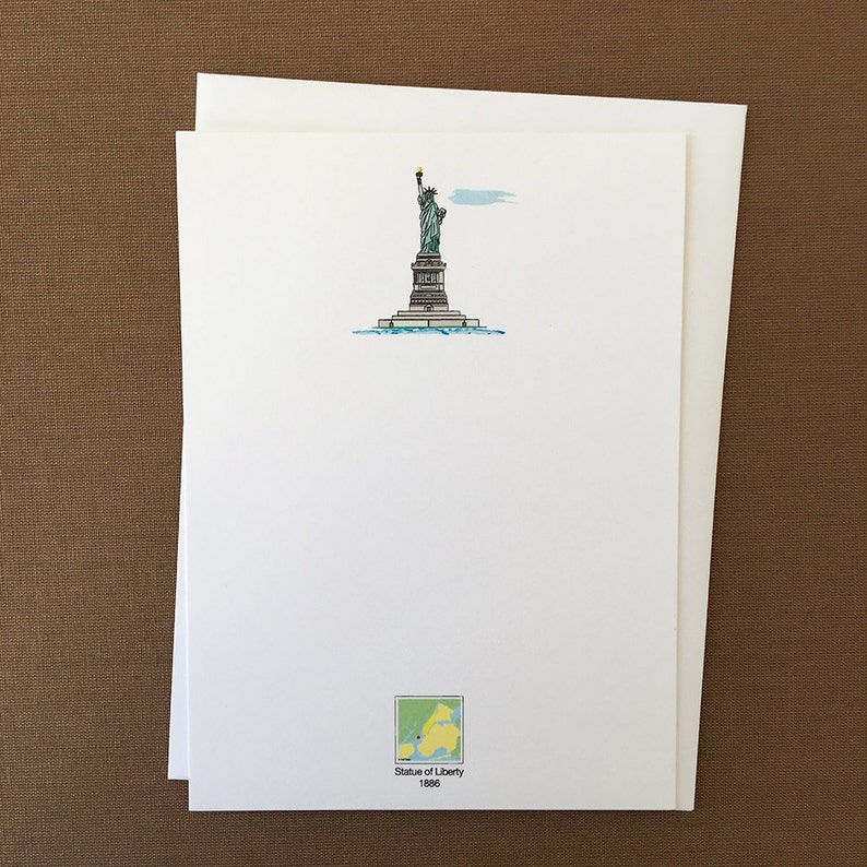 Statue of Liberty Stationery Set