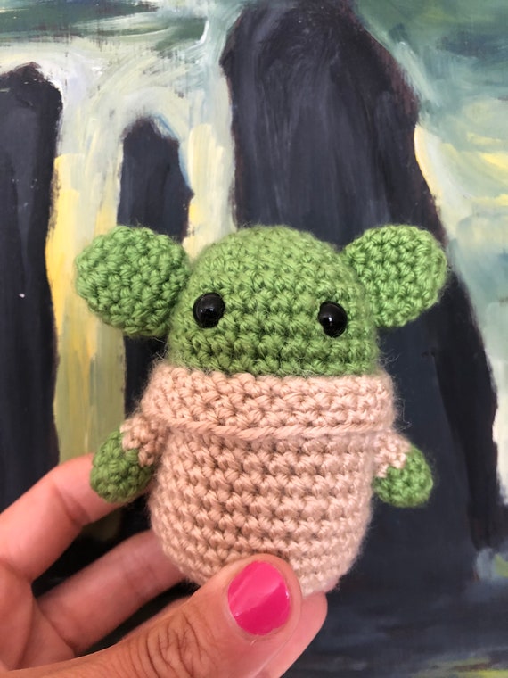 Mini Grogu stuffed toy! (Baby Yoda) Il_570xn