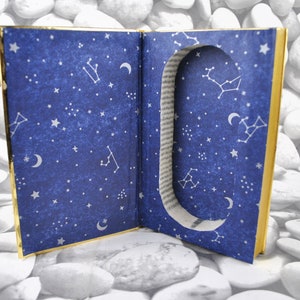 Hurricane Gold Book Safe Hollow Book (Made From Second Hand Book) With Magnet Enclosure