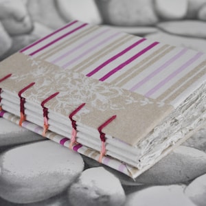 A6 Stripe Notebook - Eco Friendly