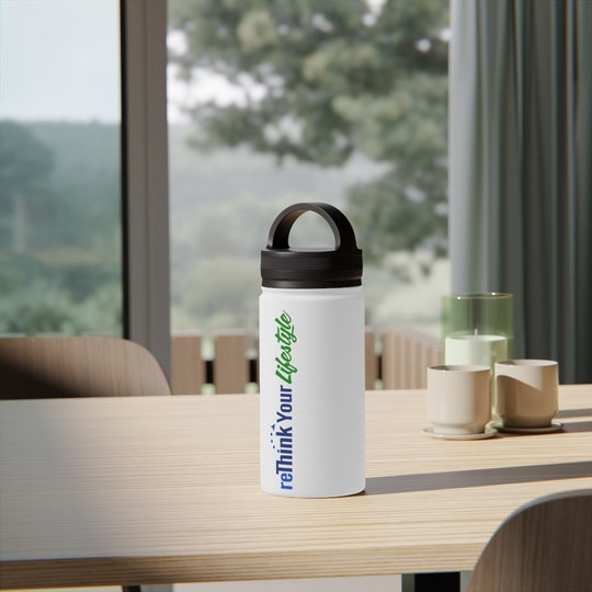 Disover Stainless Steel Water Bottle, Handle Lid