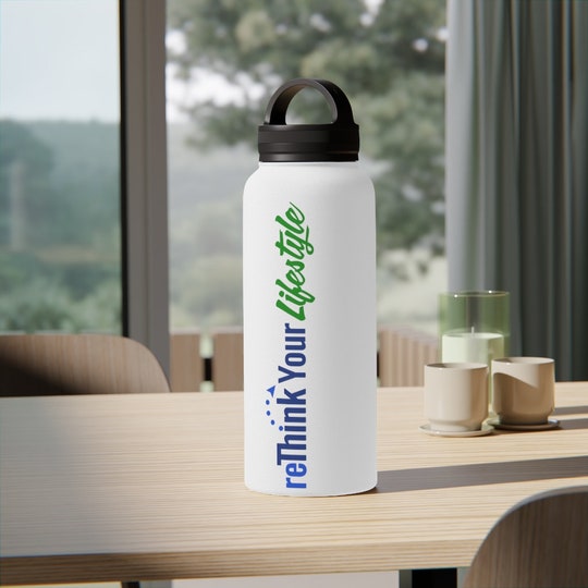 Disover Stainless Steel Water Bottle, Handle Lid