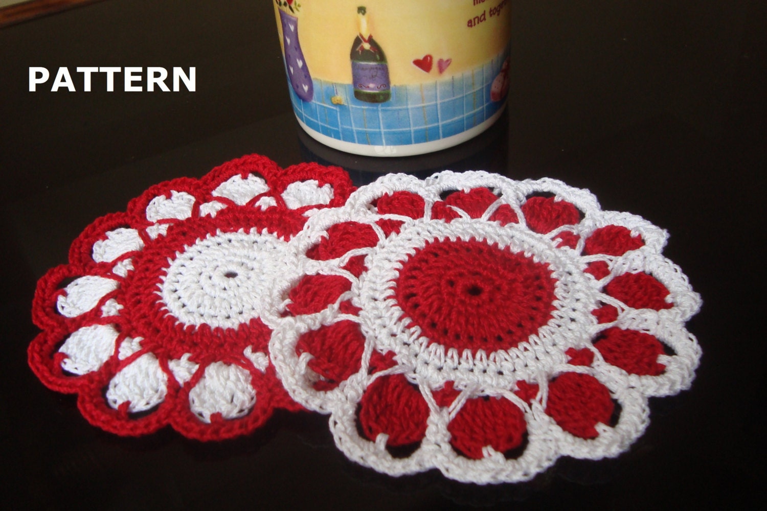 Crochet Coasters Pattern, Beginner crochet tutorial, Small c - Inspire  Uplift