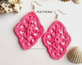 Crochet Earring Pattern- Crochet 'Tara' earring Pattern- Thread Crochet Pattern- Crochet jewellery pattern- Digital/PDF - Instant Download