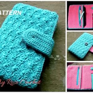 CROCHET Bag/Purse Bi-fold Ladies cell phone/money bag Pattern-Girls money wallet pattern-Digital/ PDF pattern