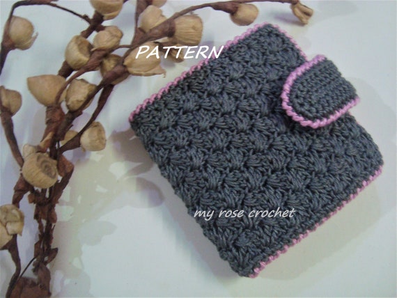 Crochet Mini Wallet Pattern, Bi-Fold Ladies Purse (PDF Pattern)