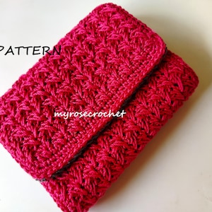 Patrón de monedero de crochet - Patrón de minibolso Vanissa - Patrón de crochet de hilo - PDF / Patrón digital