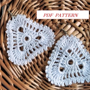 Crochet Earring Pattern-Tipsy Earring Crochet Pattern-Digital/PDF Pattern-Instant Download