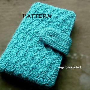 Patrón de bolso/cartera plegable a crochet para mujer, bolso para teléfono móvil o dinero, patrón de billetera para niñas, patrón digital/PDF
