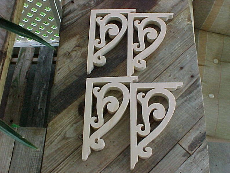 4 Victorian Scroll BracketsSreendoorShelf Bracket 66 By Etsy