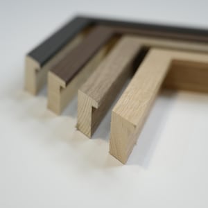 Solid Wood Picture Frame | Custom Sizes | Oak & Walnut Tones