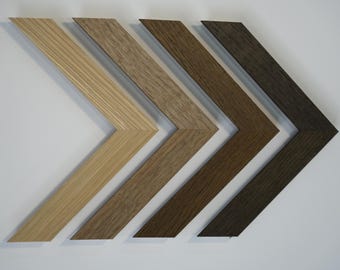 Custom size Handmade Solid Wood Picture Frame | Minimalist Oak, Walnut & Ash