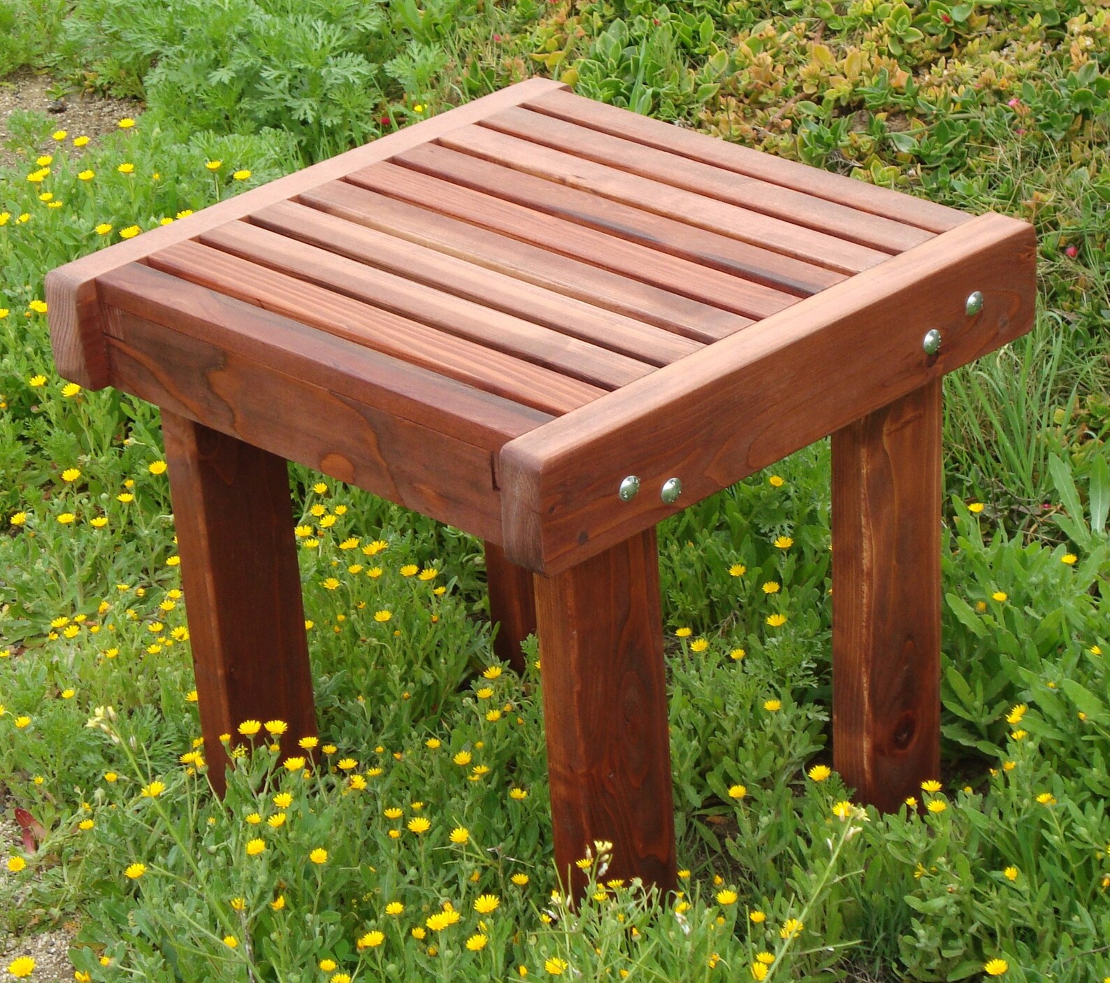 Best Redwood Outdoor Side Table Etsy