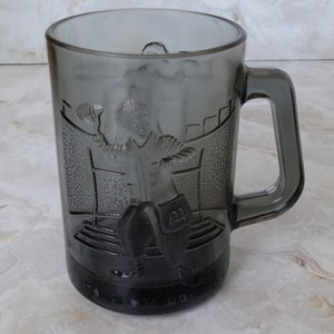 Vintage 1970&#39;s mug, Ronald McDonald mug, black mugs