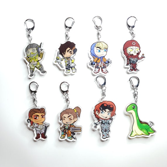 Apex Acrylic Charm Keychains Master Listing Apex Legends Cute Etsy