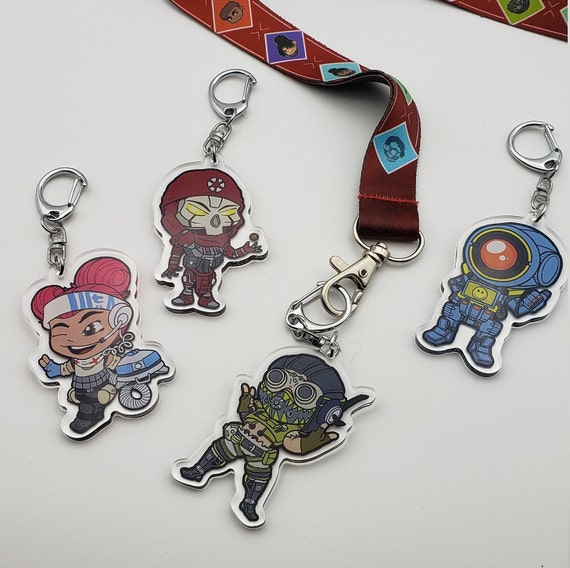Apex Acrylic Charm Keychains Master Listing Apex Legends Cute Etsy