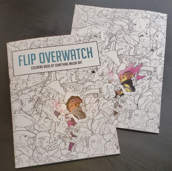 Download Overwatch Coloring Book Flip Overwatch Adult Coloring Book Etsy
