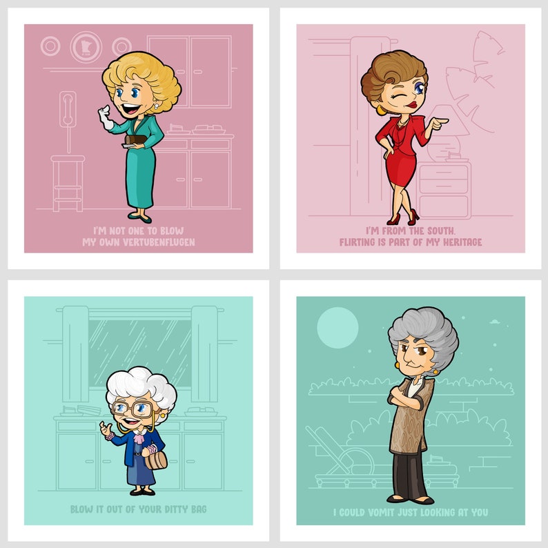 The Golden Girls tv show Art Print great wall hanging /"8x10/"decorations picture