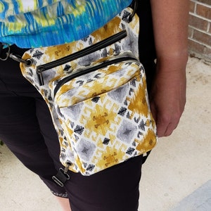 Concealed Carry Sewing Pattern, Heath CC Thigh Bag Pattern, Concealed Carry Purse PDF Pattern, CC Crossbody Pattern Cc Hip Bag Pattern