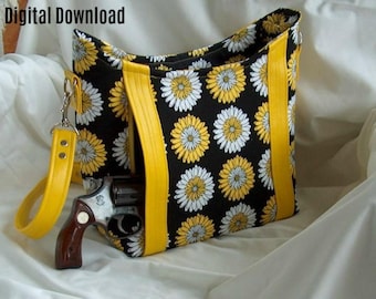 Concealed Carry Sewing Pattern, CC Purse Pattern, Miss Parker CC Pattern, Concealed Carry Pattern, CCW Pattern, Pdf Pattern