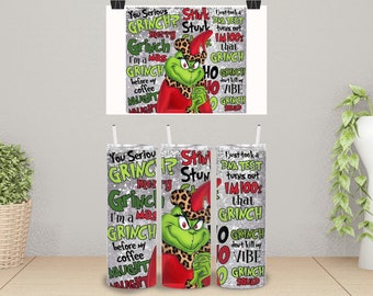 20 ounce Tumbler, Grinch, Stink Stunk