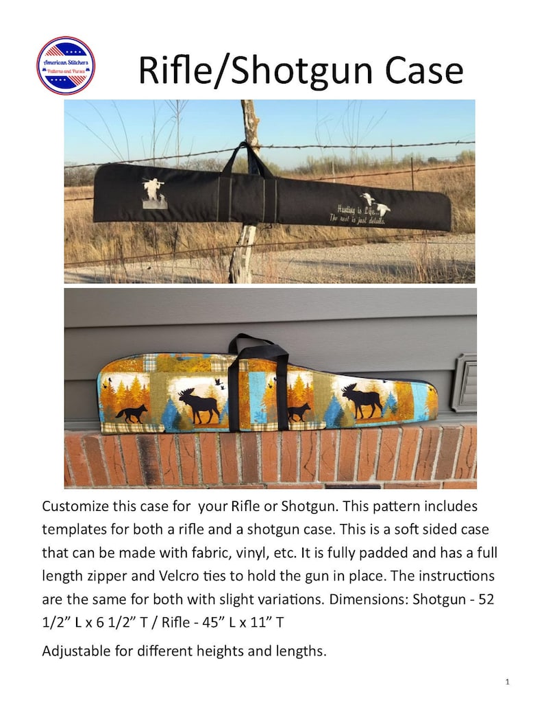 Concealed Carry Rifle Case Sewing Pattern Rifle Case Pattern Etsy