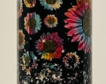 20 ounce Tumbler, Multi Color Daisies