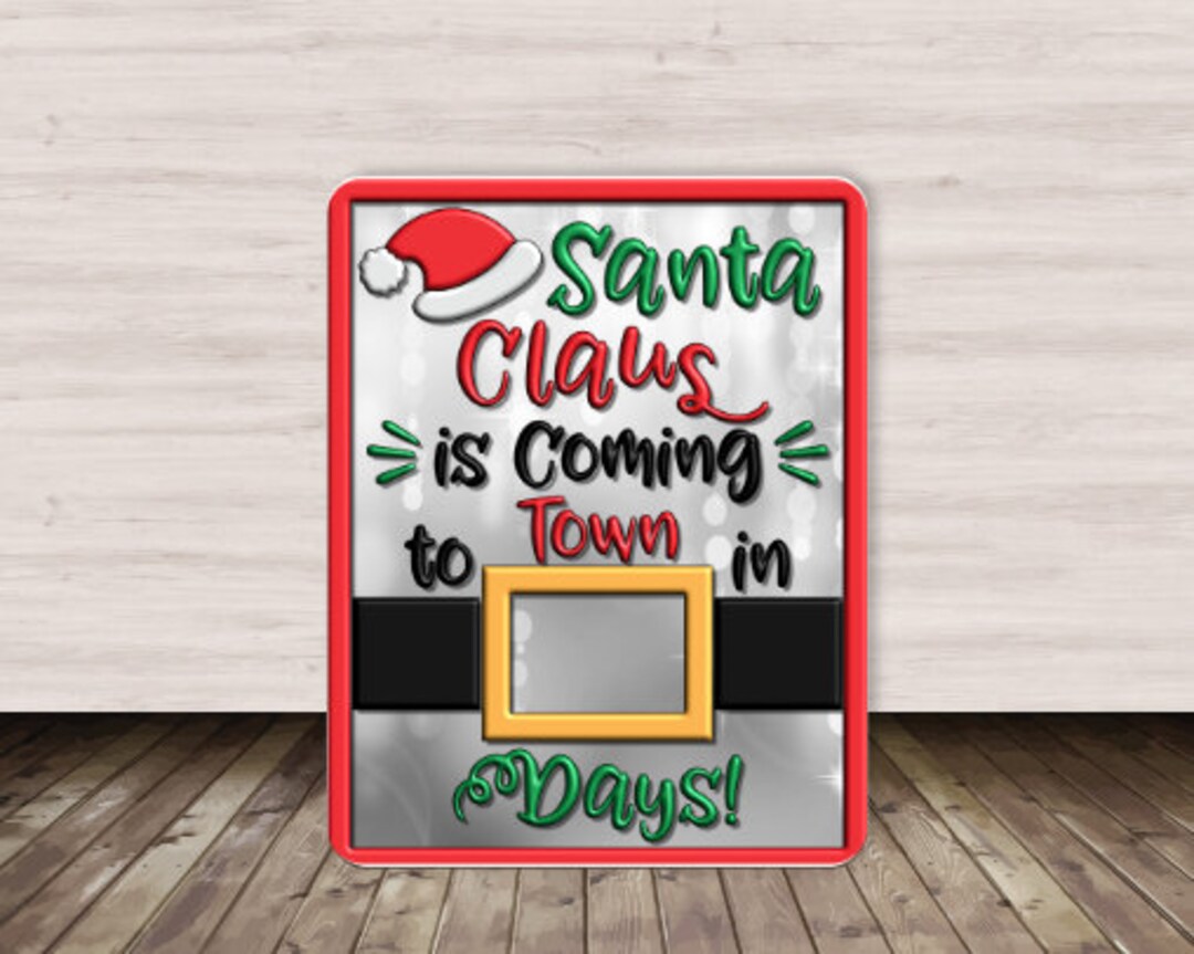 Countdown to Christmas Dry Erase Board Christmas Countdown Etsy