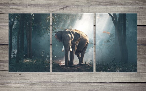 Elephant Canvas Elephant Decor Elephant Wall Decor Bedroom Decor Wall Canvas