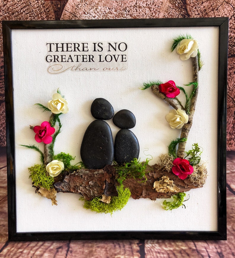 Pebble Art. Rock Art. Wall Art. Wall Decor. Home Decor. Family Art