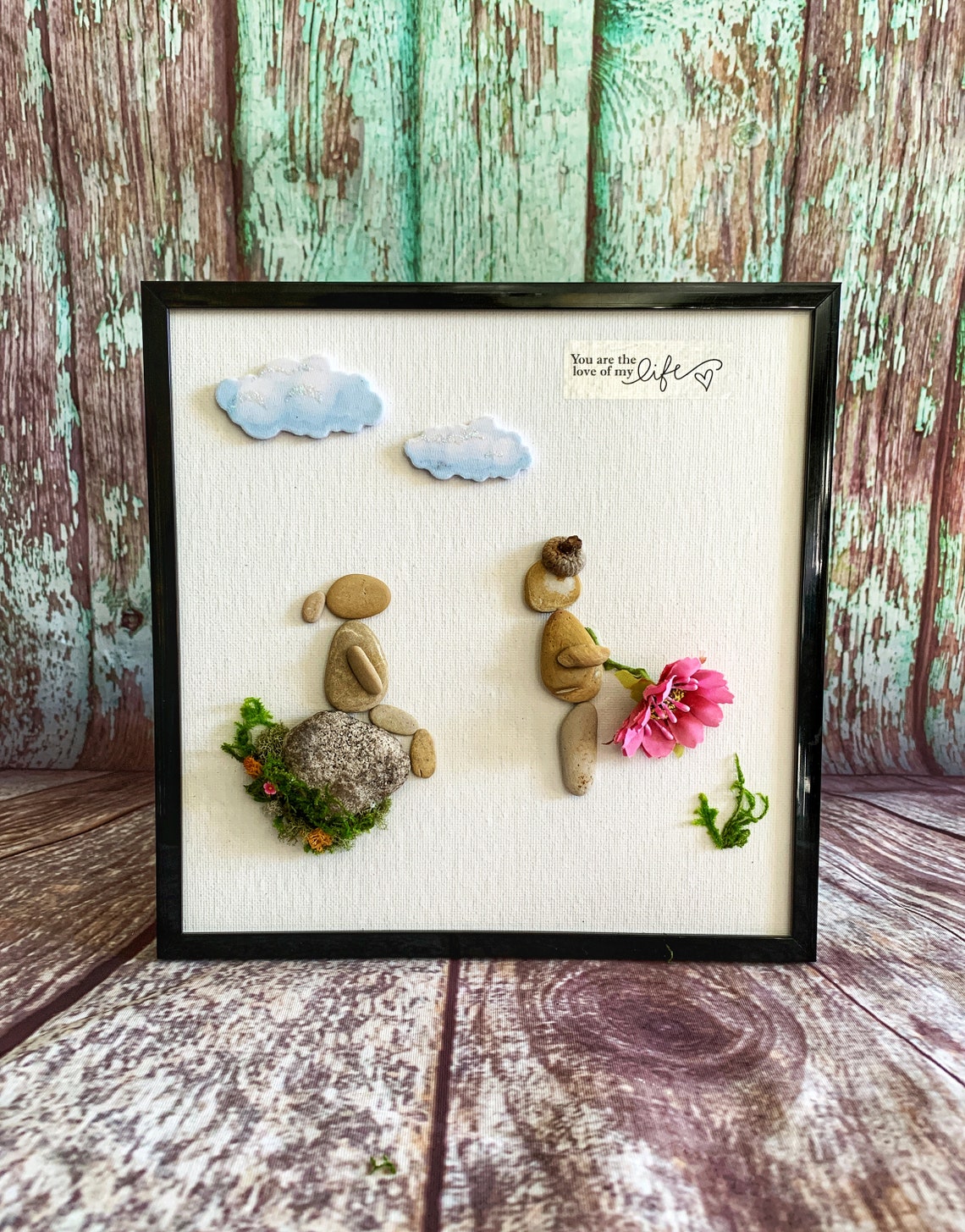 Pebble Art. Rock Art. Wall Art. Wall Decor. Home Decor. Family Etsy