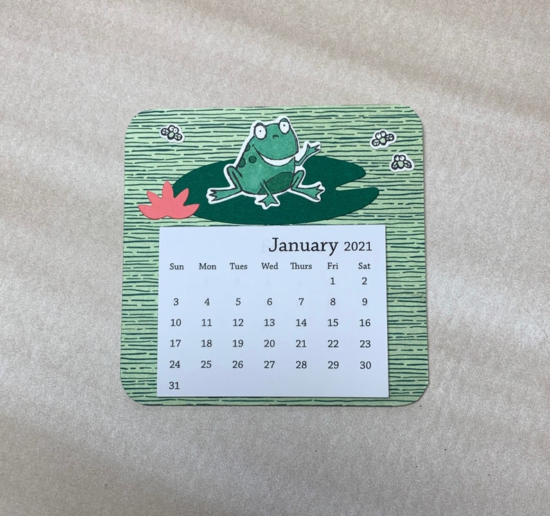 Handmade 2023 Tear Away Calendar Refrigerator Etsy