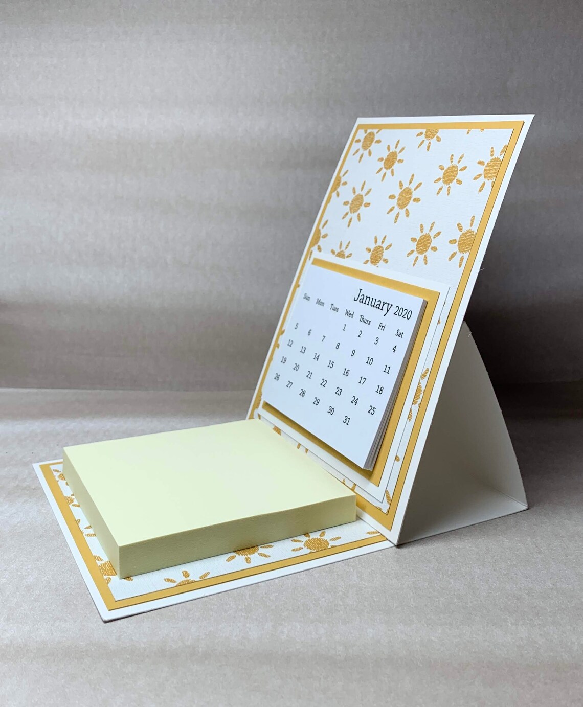 Yellow Suns 2021 Easel Desk Calendar with Sticky Notepad | Etsy Yellow Suns 2021 Easel Desk Calendar with Sticky Notepad | Etsy