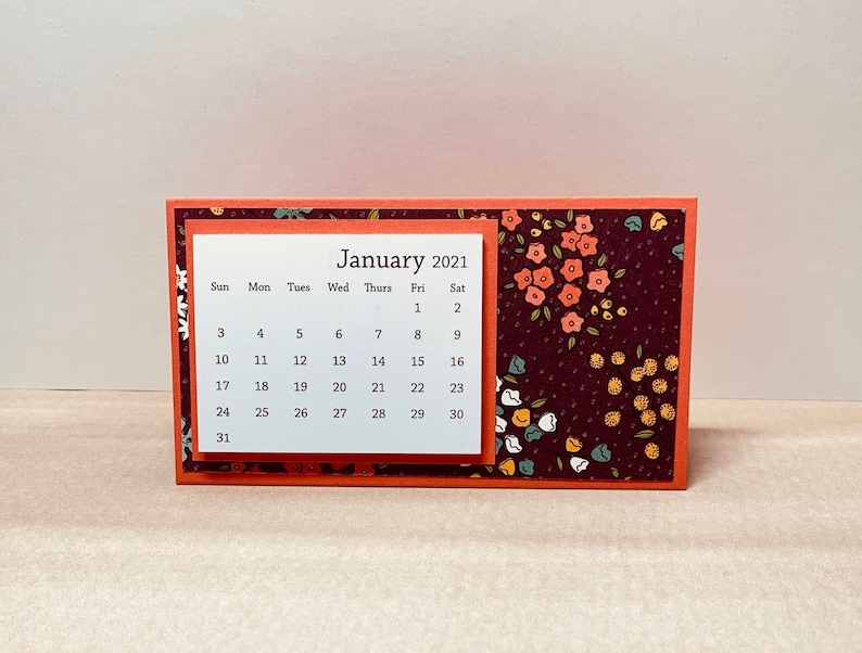 Mini Desk Calendar 2023 Multicolored Floral Planner - Etsy