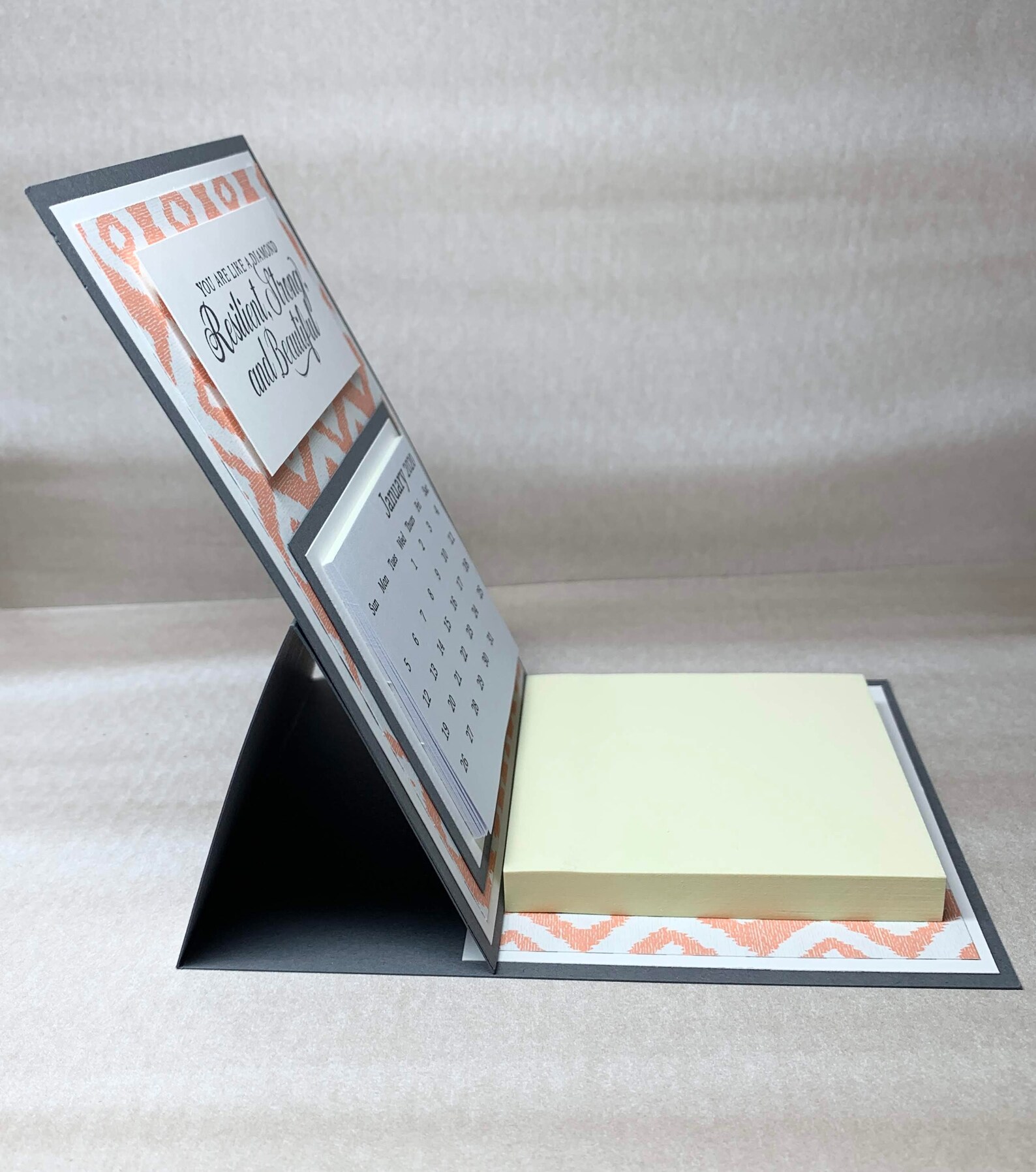 2021 Easel Desk Calendar with sticky notepad Resilient Etsy