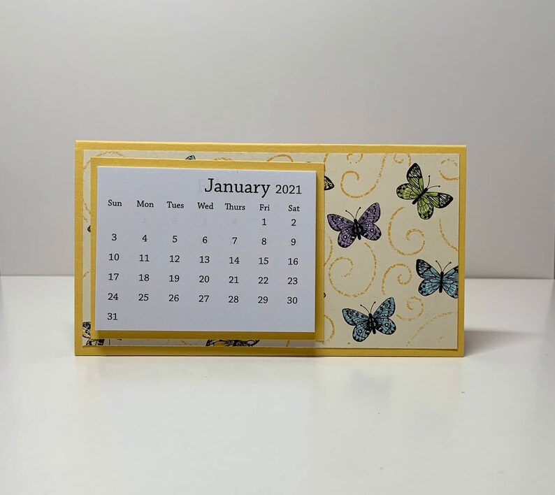 Small Trifold Tear Away 2021 Calendar Mini Desk Calendar | Etsy