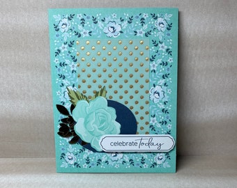 Celebrate Today Card - Graduation, Wedding, Promotion Card - Keep in Touch Greeting Card - Blank Inside - Handmade Happy Mail