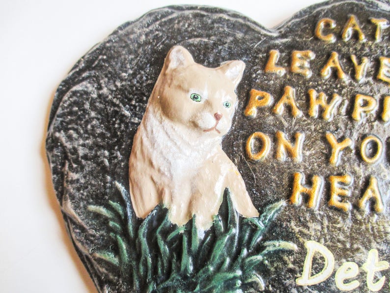 Cat memorial Cat memorial stone Cat loss Pet memorial Etsy