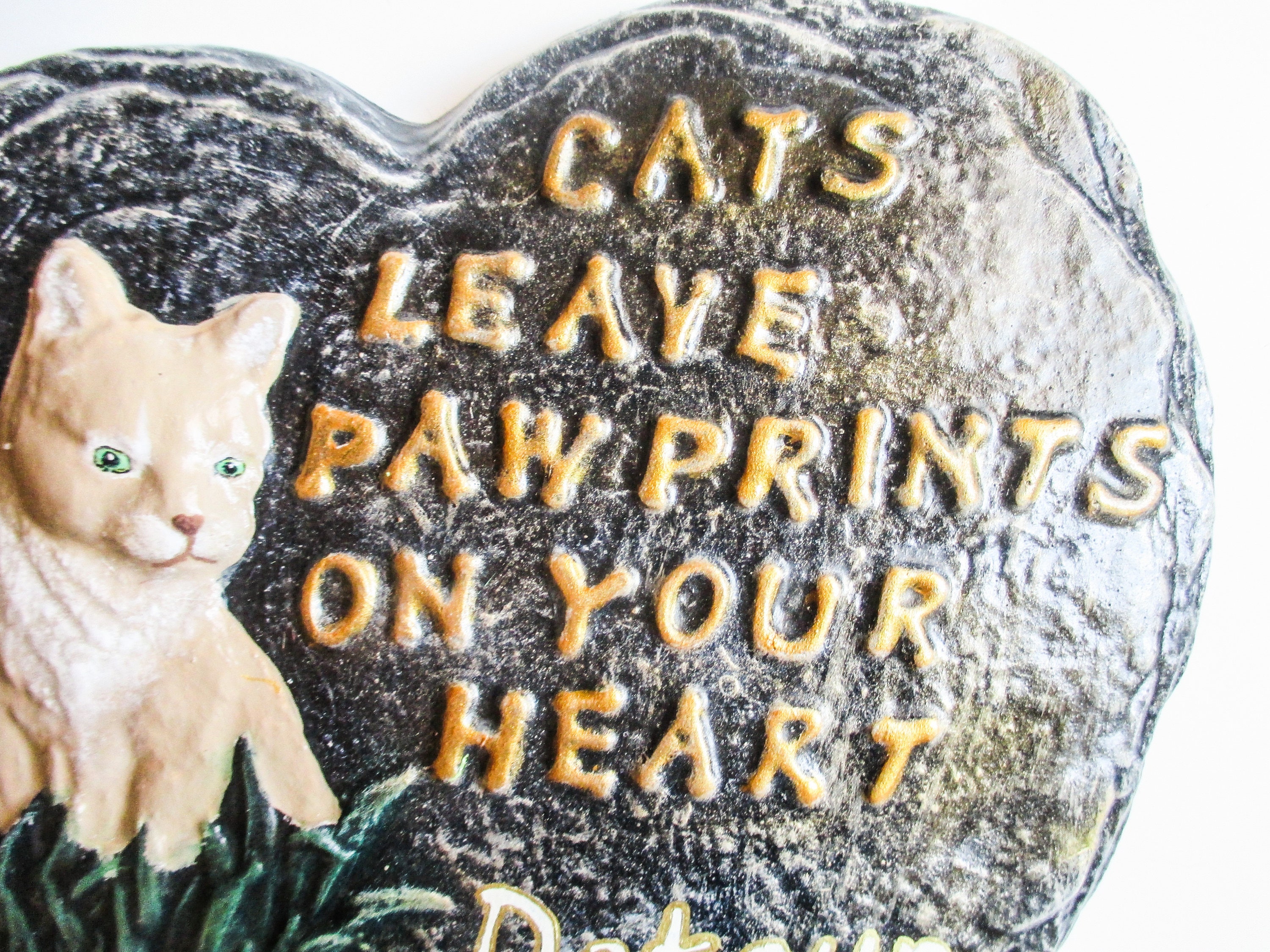 Cat memorial Cat memorial stone Cat loss Pet memorial Etsy