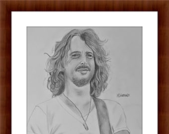 Chris Cornell - Fine Art Print of my Original Drawing