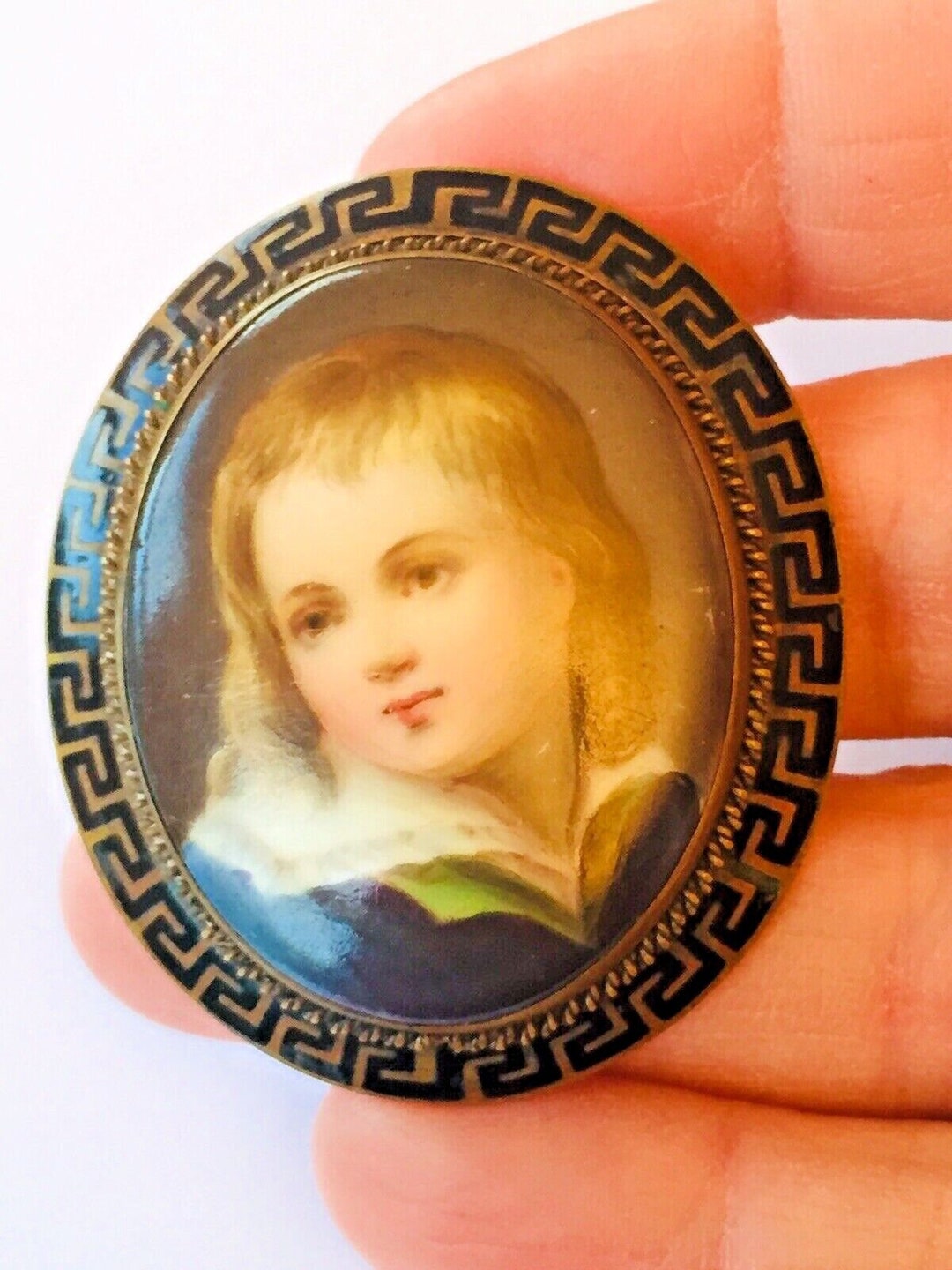 Victorian Brooch PROJECT Black Enamel Transfer Touches of Etsy