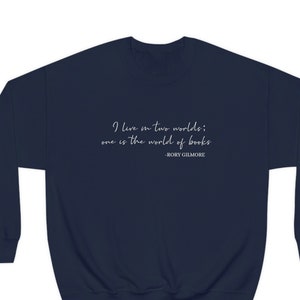 I live in Two Worlds Unisex Heavy Blend Crewneck Sweatshirt